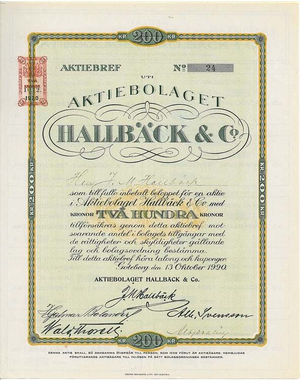 Hallbäck & Co., AB