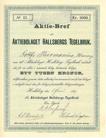 Hallsbergs Tegelbruk, AB