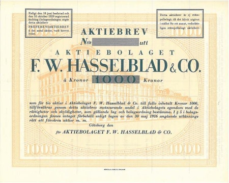 Hasselblad & Co., AB F.W