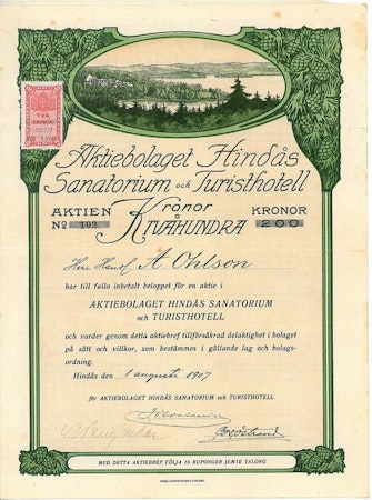 Hindås Sanatorium och Turisthotell, AB