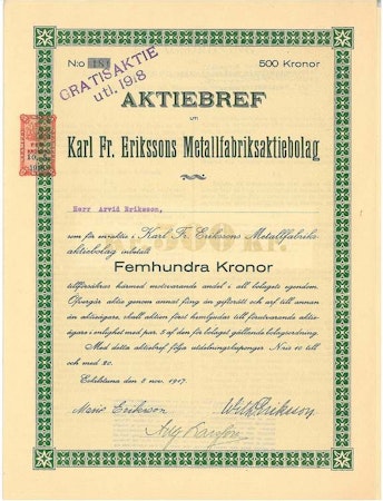 Karl Fr. Erikssons Metallfabriks AB