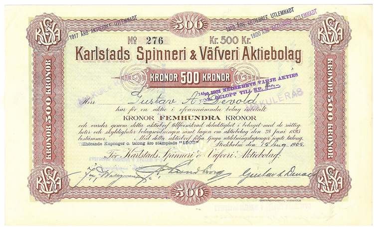 Karlstads Spinneri & Väfveri AB