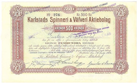 Karlstads Spinneri & Väfveri AB