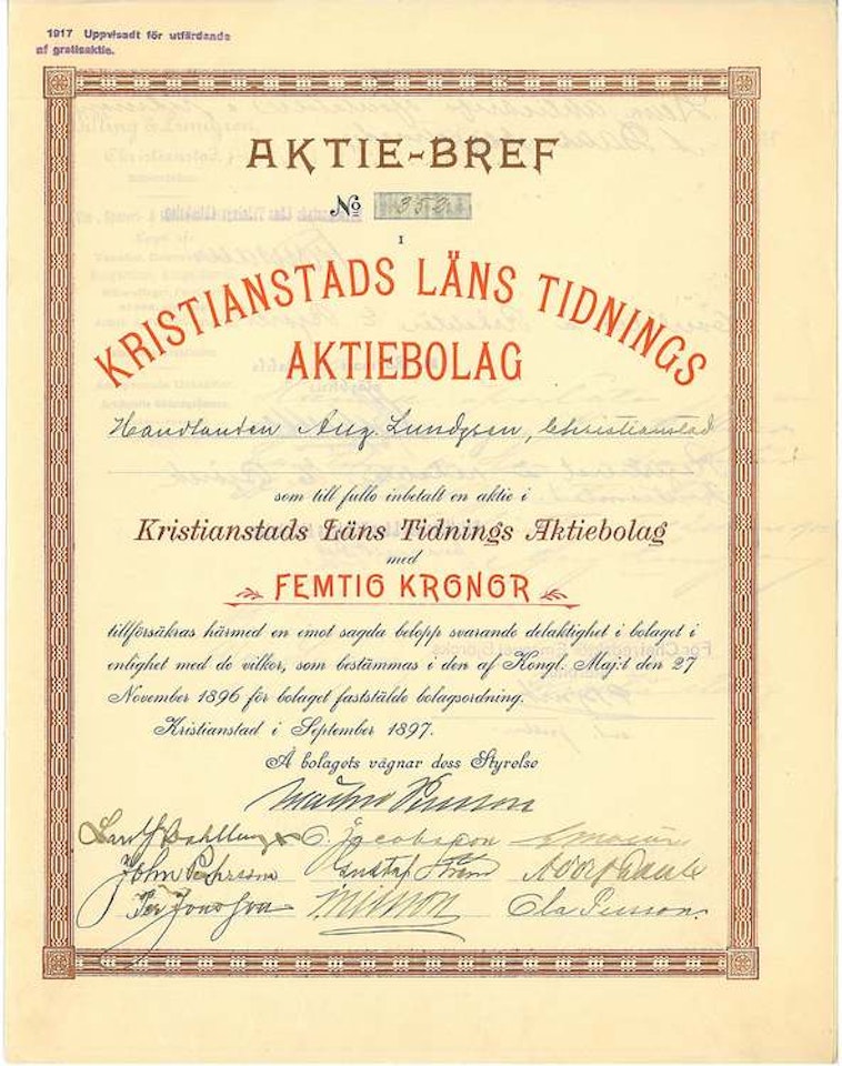 Kristianstads Läns Tidnings AB
