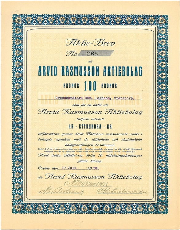 Arvid Rasmusson AB