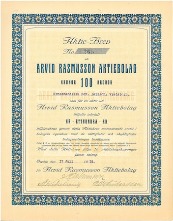 Arvid Rasmusson AB