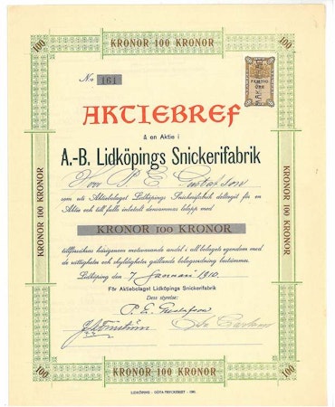 Lidköping Snickerifabrik, AB