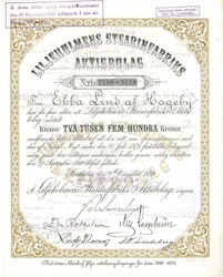 Liljeholmens Stearinfabriks AB, 1889