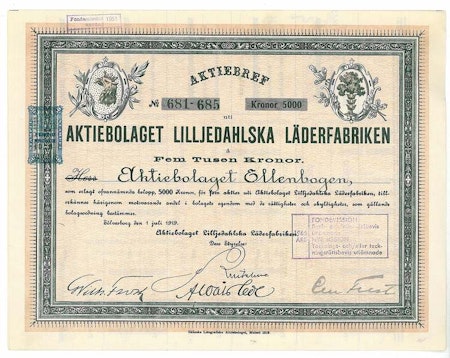 Lilljedahlska Läderfabriken, AB