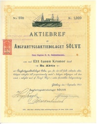 Ångfartygs AB Sölve, 1920