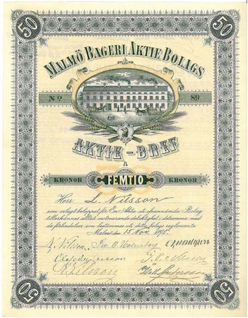 Malmö Bageri AB, 1895