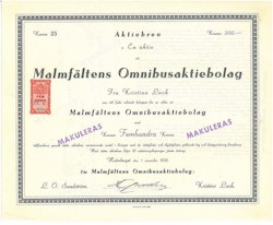 Malmfältens Omnibus AB, 1933