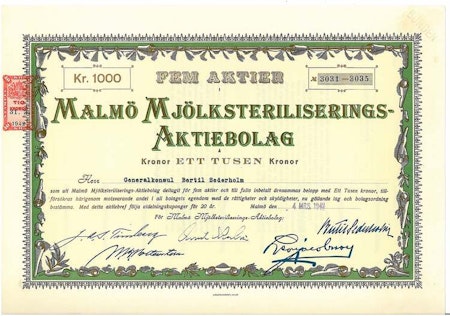 Malmö Mjölksteriliserings-AB, 1942