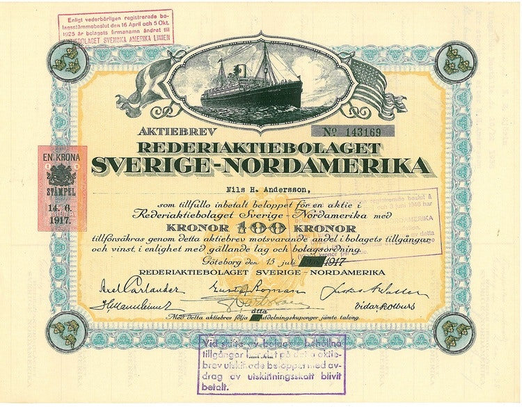 Rederi AB Sverige Nordamerika 1917