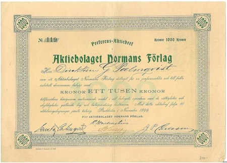 Normans Förlag, AB, 1899