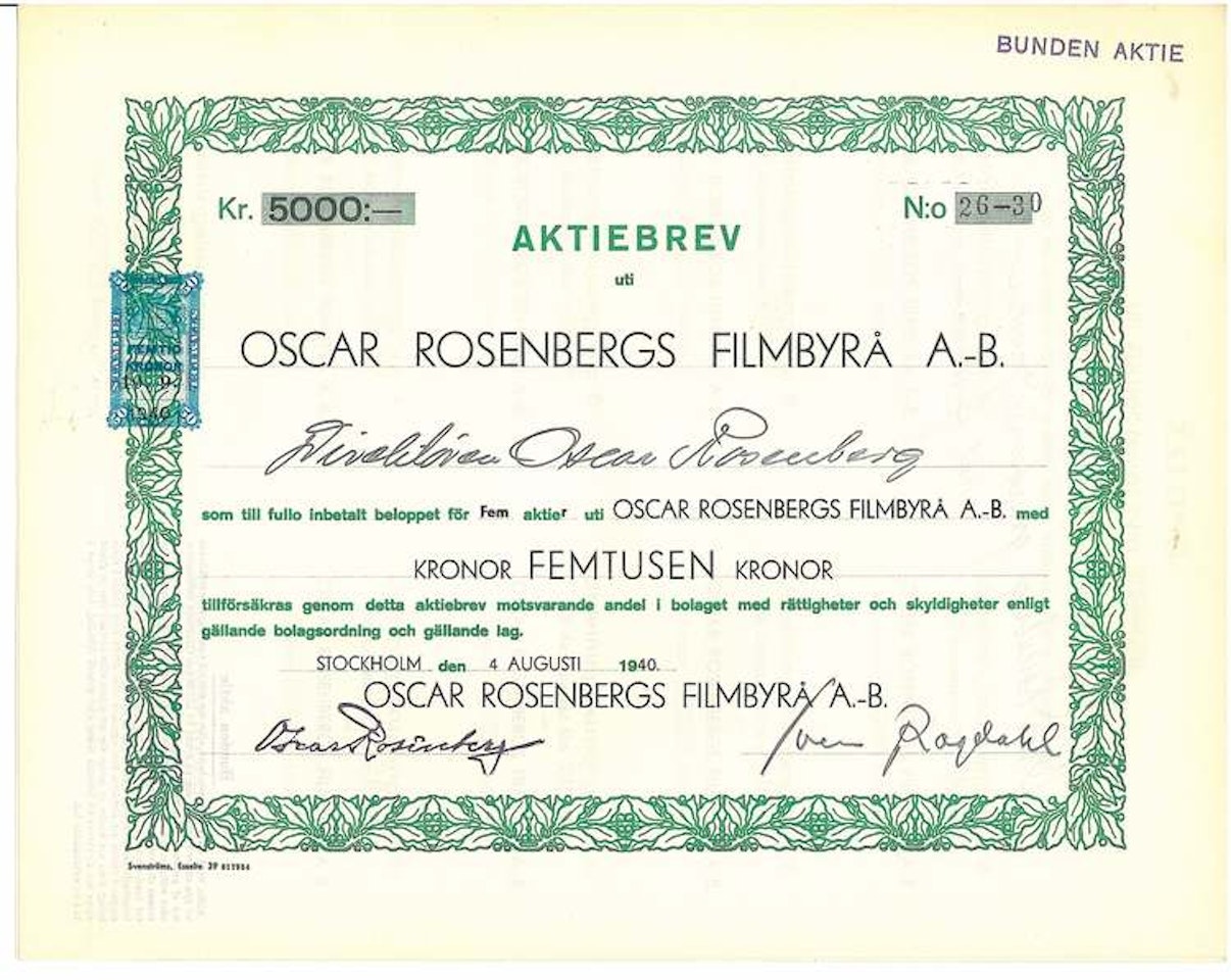 Oscar Rosenbergs Filmbyrå AB