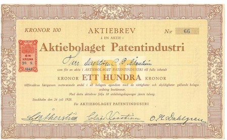 Patentindustri, AB