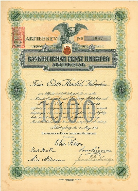 Bankirfirman Ernst Lindberg