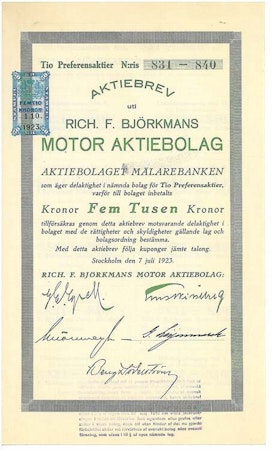 Rich. F. Björkmans Motor AB