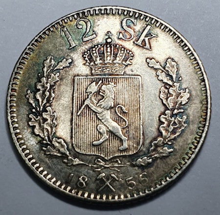 1856 Oskar I, 12 Skilling
