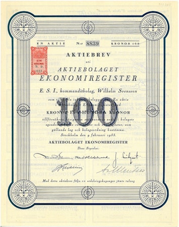 Ekonomiregister, AB