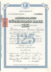 Göteborgs Bank, AB, 125 kr