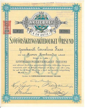 Sjöförsäkrings AB Öresund, 1917