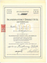 Skandinaviskt Direkt Stål AB (SDS) stam