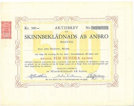 Skinnbeklädnads AB Anbro