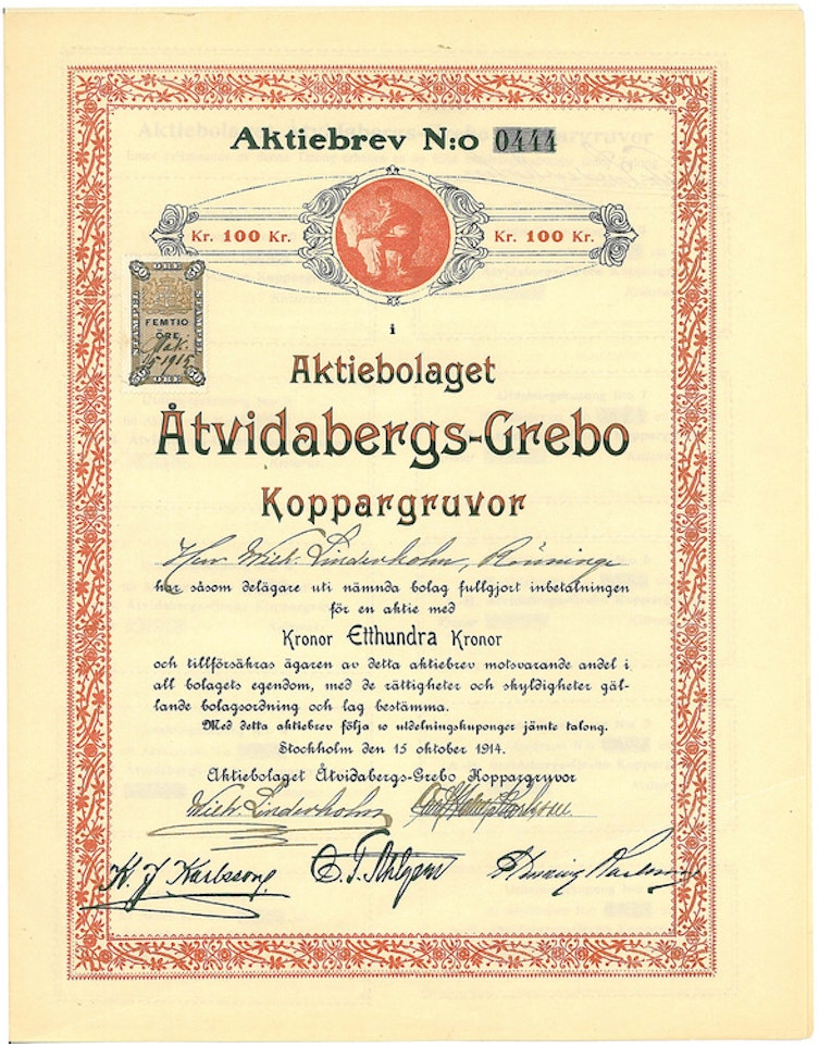 Åtvidabergs-Grebo Koppargruvor, AB