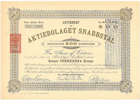 Snabbstål, AB