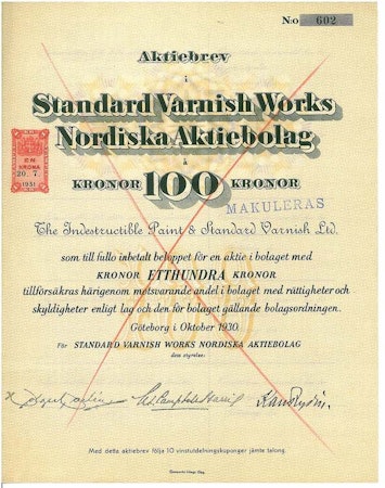 Standard Varnish Works Nordiska AB