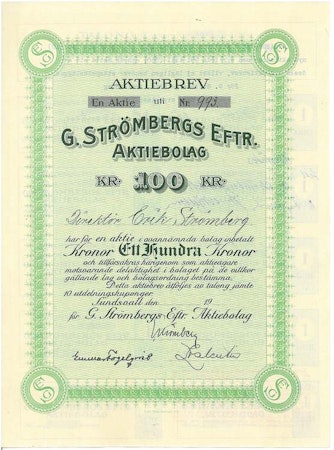 Strömberg Eftr. AB, G.
