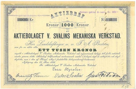 Svalins Mekaniska Verkstad, AB V.