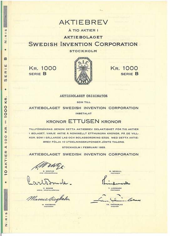 Swedish Invention Corporation AB