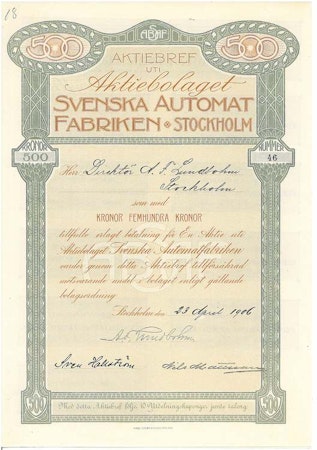 Svenska Automat Fabriken Stockholm AB