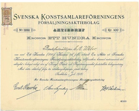 Svenska Konstsamlareförenings Försälj. AB