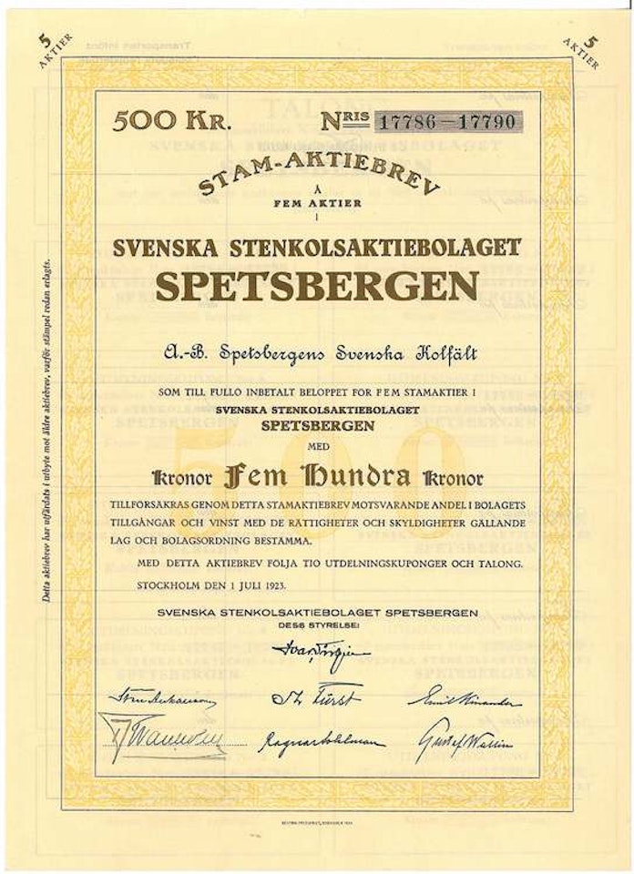Svenska Stenkols AB Spetsbergen