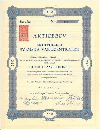 Svenska Varucentralen, AB