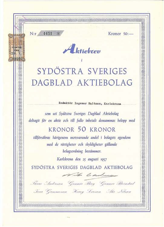 Sydöstra Sveriges Dagblad AB