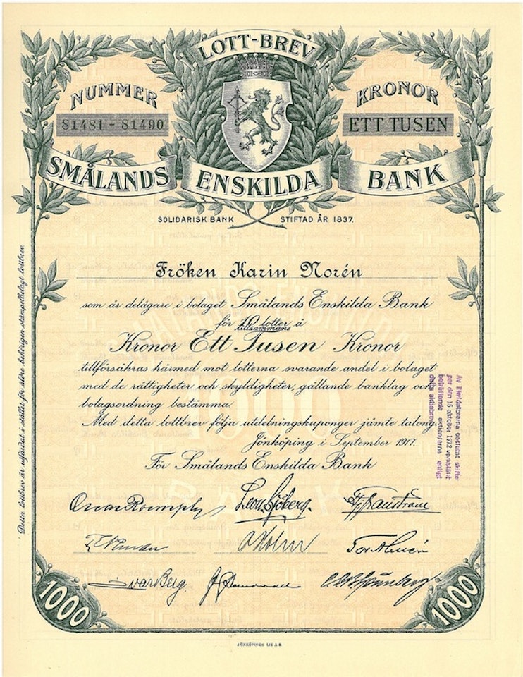 Smålands Enskilda Bank, AB,