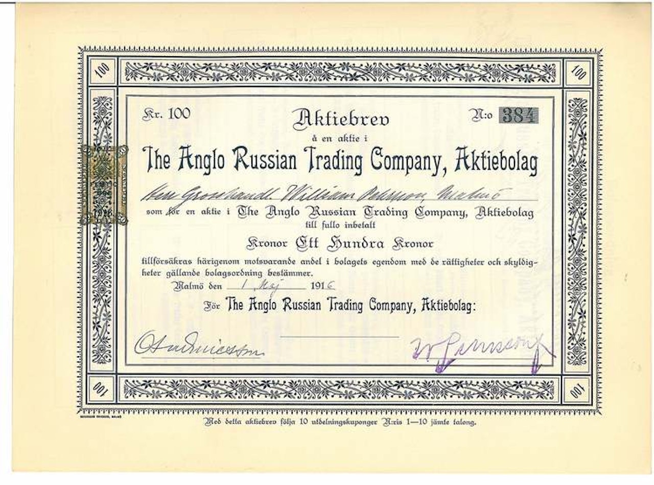 The Anglo Russian Trading Company, AB