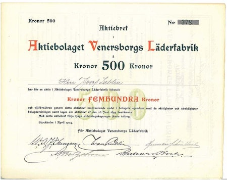 Venersborgs Läderindustri, AB