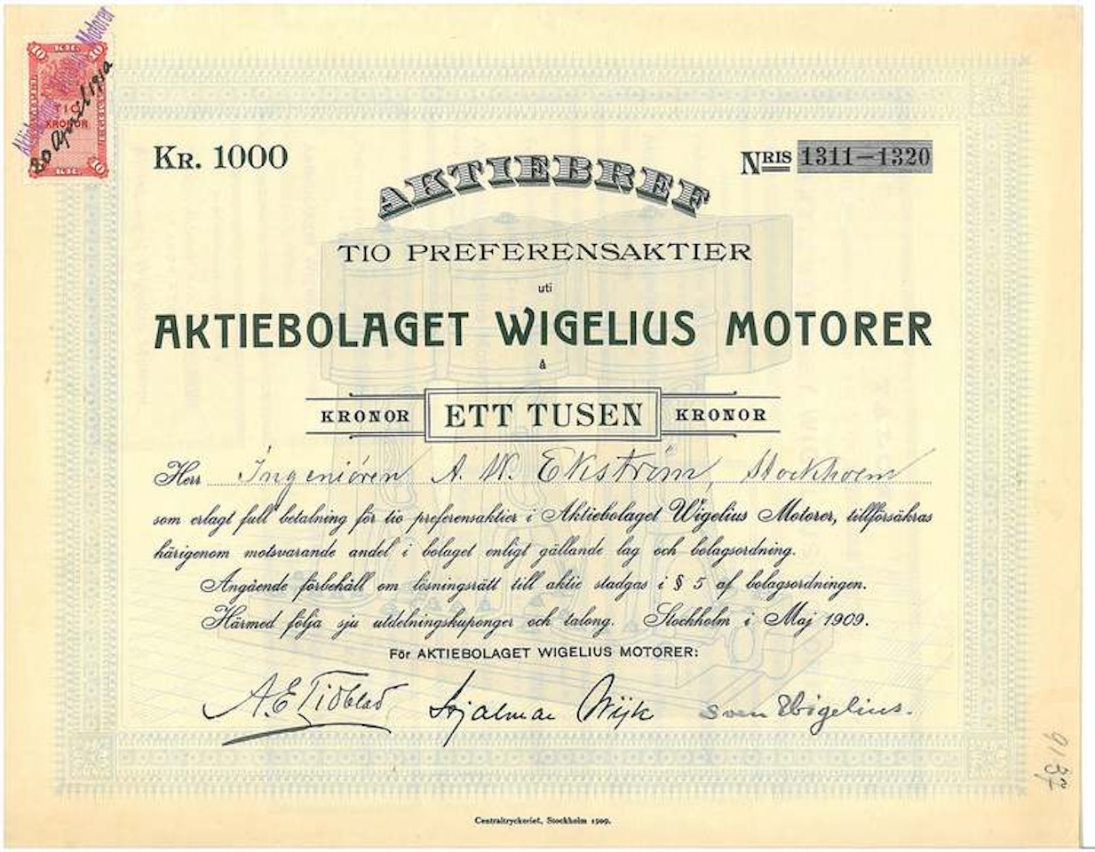 Wigelius Motorer, AB