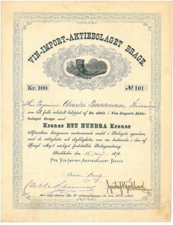 Vin-Import AB Brage, 1876