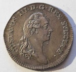 *Gustav III 1/6 Riksdaler 1789