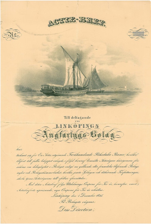 Linköpings Ångfartygs- Bolag 1845