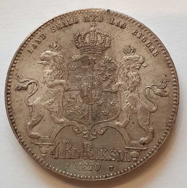 Karl XV 4 Rdr Rmt, 1870