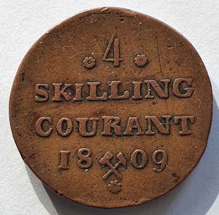 1809, Fredrik VI 4 skilling Courant