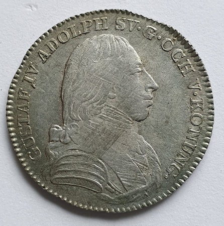 Gustav IV Adolf, 1/6 Riksdaler 1806
